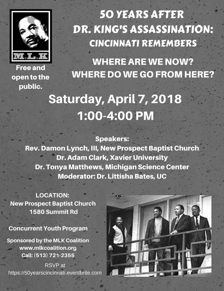 50 years after Dr. King's Assassination Saturday 4-7-2018