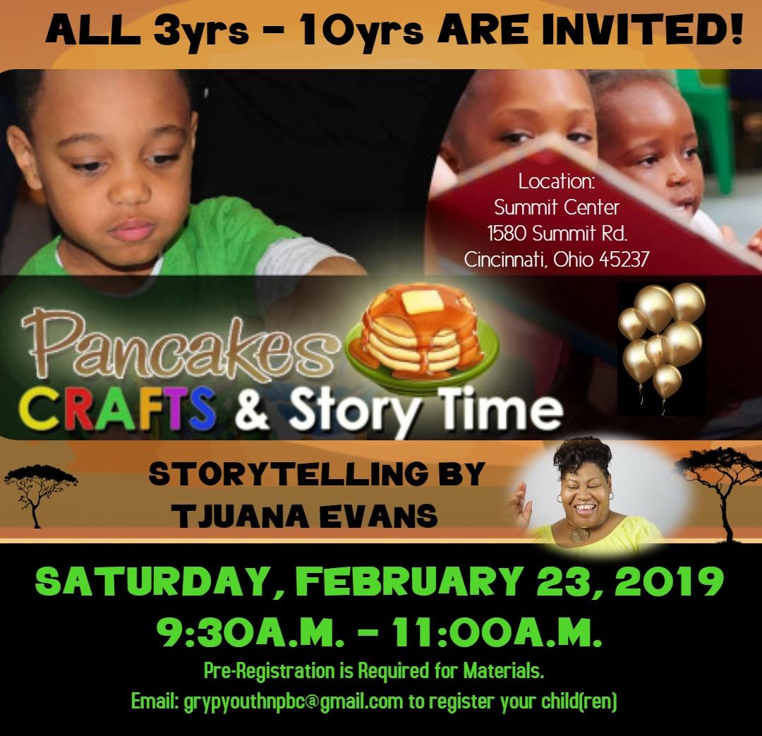 New Prospect Pancakes Crafts & Story Time on Saturday February 23rd 930 - 11 am