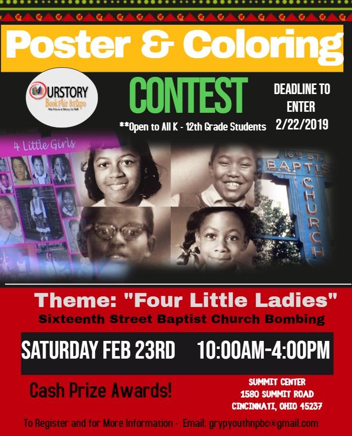 Poster & Coloring Contest on Saturday February 23 2019 10 am - 4 pm for Students K - 12