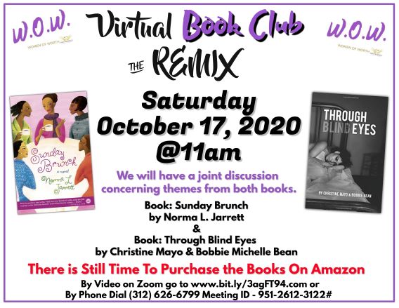 New Prospect Women's Virtual Book Club The Remix on Saturday, October 17th 11 am - 1 pm