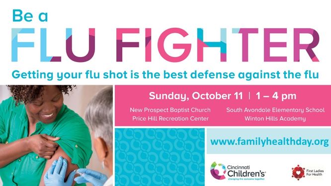 Free flu shots and covid testing at New Prospect Baptist Church on Sunday October 11th 1 p.m. to 4 p.m.