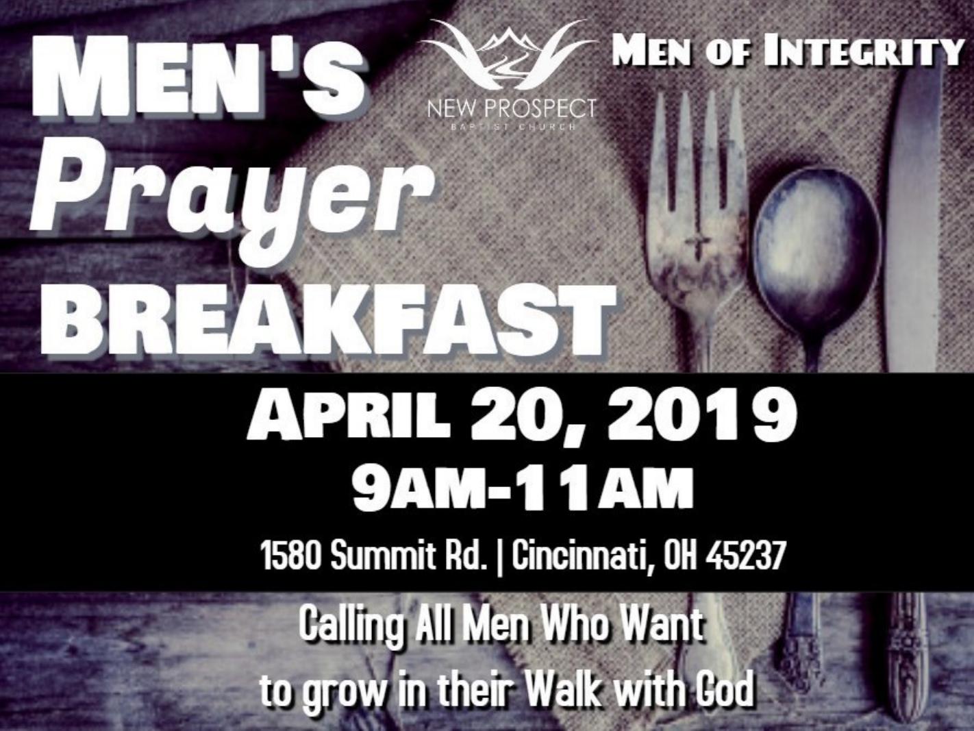 Men’s Prayer Breakfast – New Prospect Baptist Church