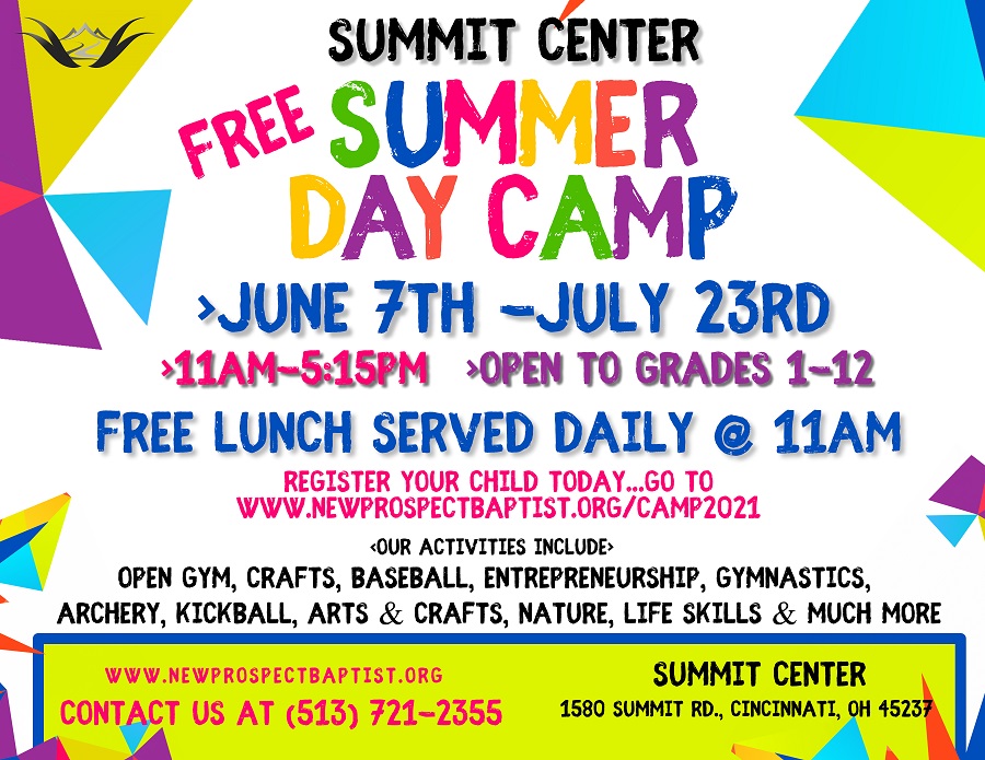 Summit Center Summer Day Camp – New Prospect Baptist Church