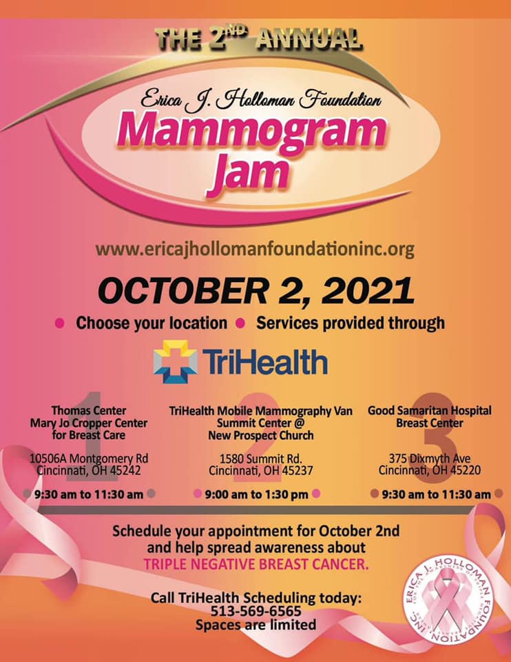 Mammogram Jam at New Prospect on Saturday October 2nd 9 a.m. to 1:30 p.m.