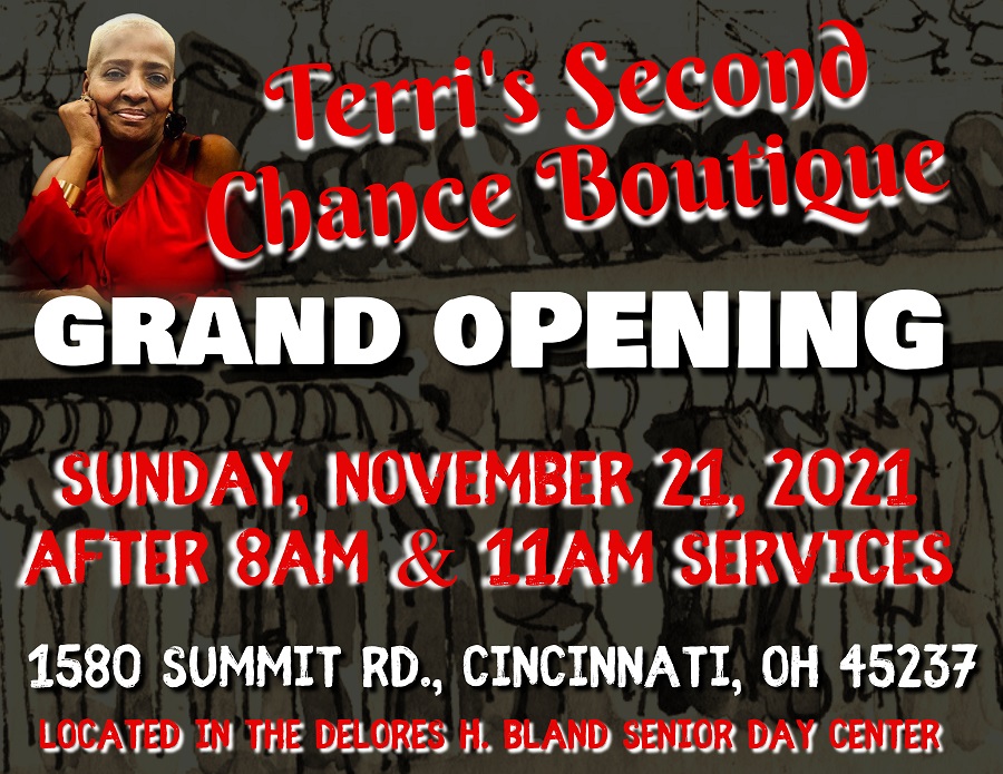 Grand Opening of Terri's Second Chance Boutique on Sunday November 21st