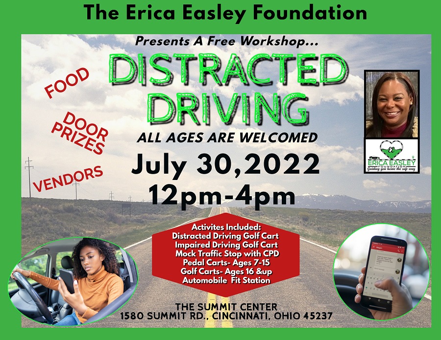 Distracted Driving at the Summit Center of New Prospect on Saturday, July 30th 12 p.m. - 4 p.m.