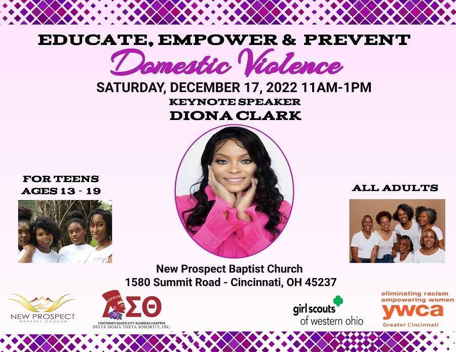 Domestic Violence Awareness Event at the Delores H. Bland Senior Day Center on Saturday, December 17th, 11 a.m.